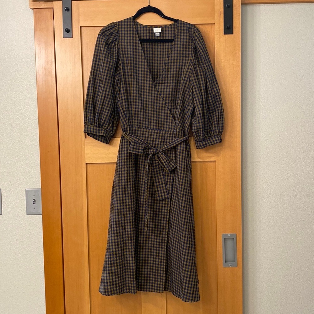 Gingham Midi Dress
